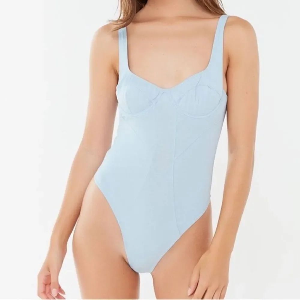 Urban Outfitters Out from Under Violet Seamed Bustier Bodysuit Women’s Medium
